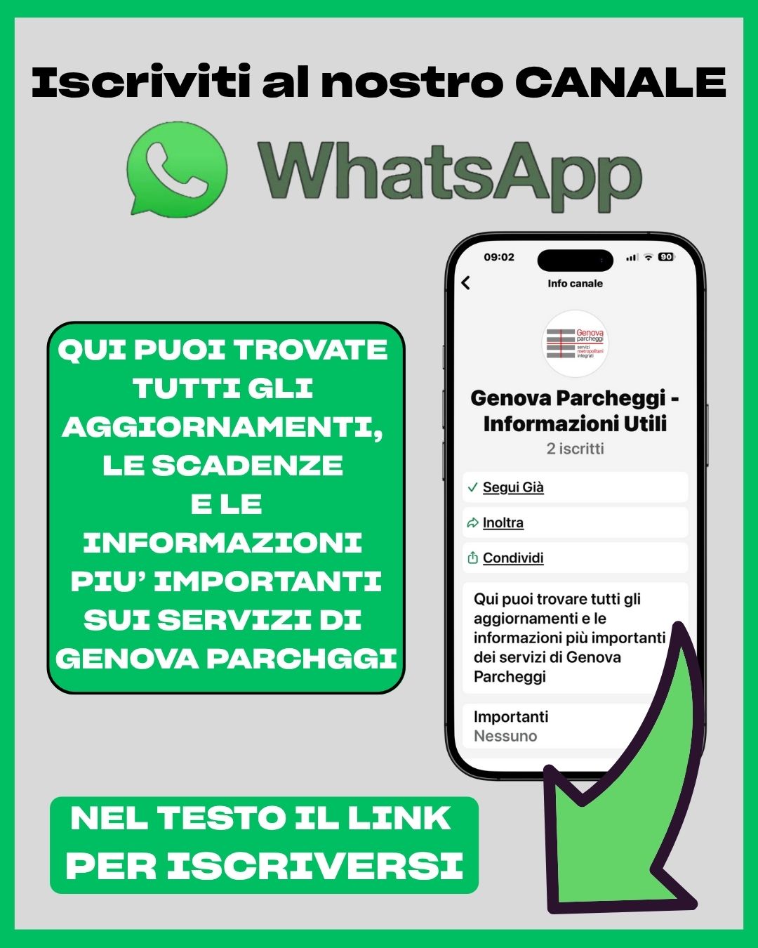  ISCRIVITI AL NOSTRO CANALE WHATSAPP